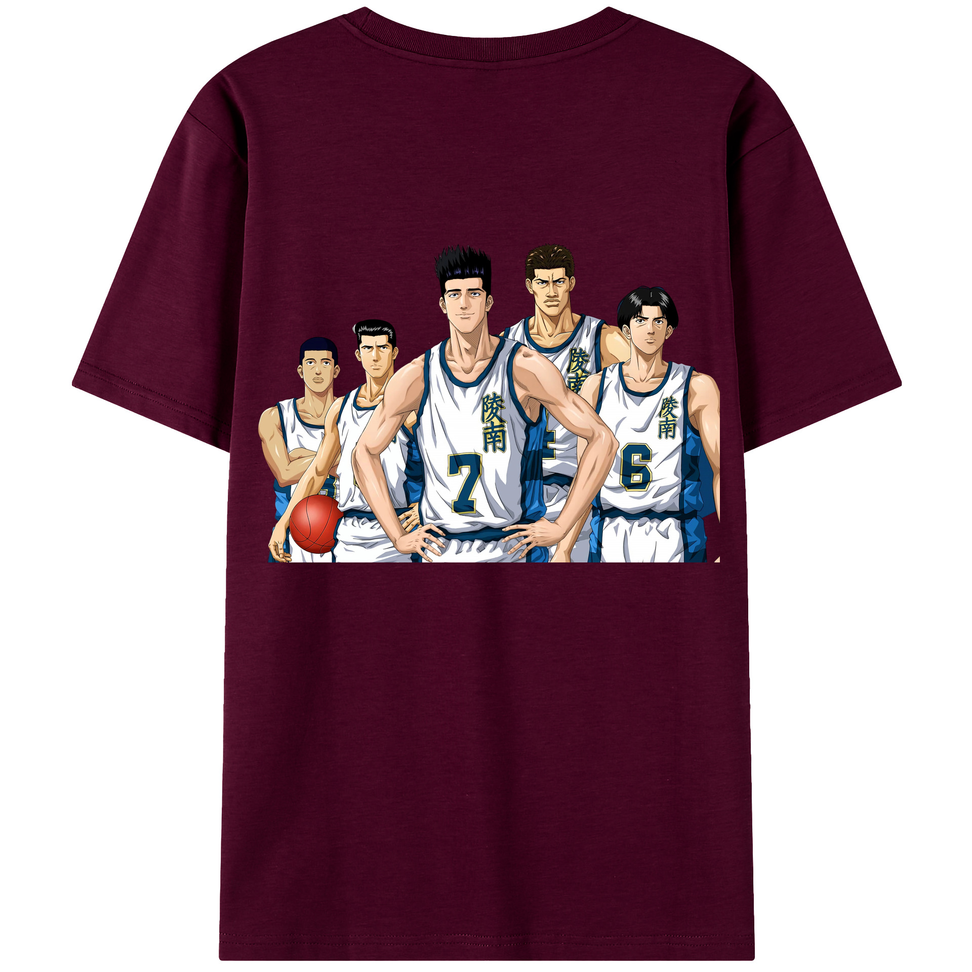 SLAM DUNK／スラムダンク レディース半袖Tシャツ(バックプリント)